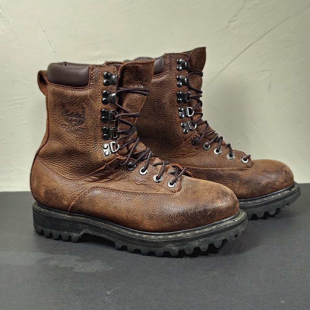 Cabelas Boots Mens 7.5 EE Brown 81-0074 Leather Gore-Tex Hunting Lug Wide